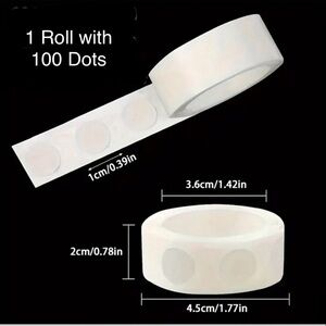 (62) 100 Pcs of Self-Adhesive Double-Sided Dots (1 Roll)